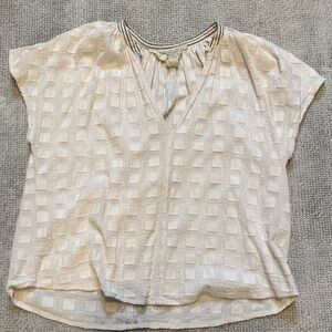 Ace & Jig Cream Textured Blouse